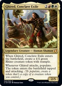 Ghired, Conclave Exile (Commander 2019), Oversize Cards