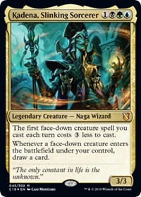 Kadena, Slinking Sorcerer (Commander 2019), Oversize Cards
