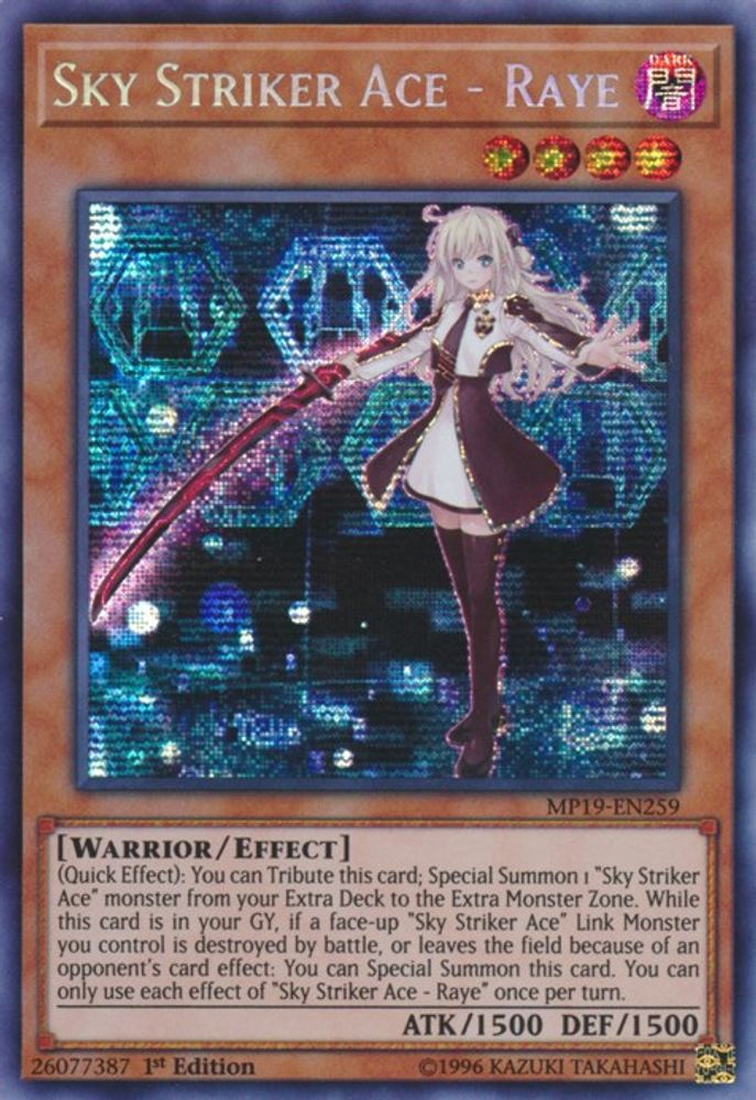 Sky Striker Ace - Raye, 1st-edition, front