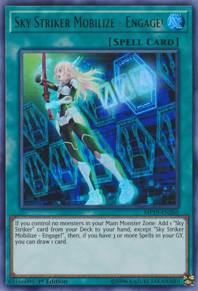 Sky Striker Mobilize - Engage!, 1st-edition, front