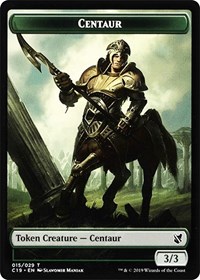 Centaur // Egg Double-Sided Token, Commander 2019