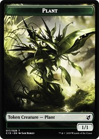 Plant // Morph Double-Sided Token, Commander 2019