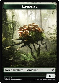 Saproling // Manifest Double-Sided Token, Commander 2019