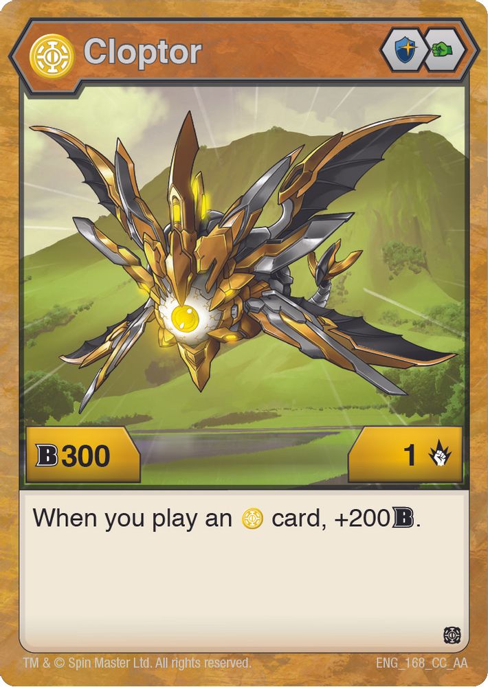 Cloptor, Standard, front