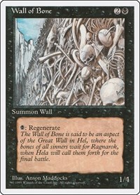 Wall of Bone, Fourth Edition