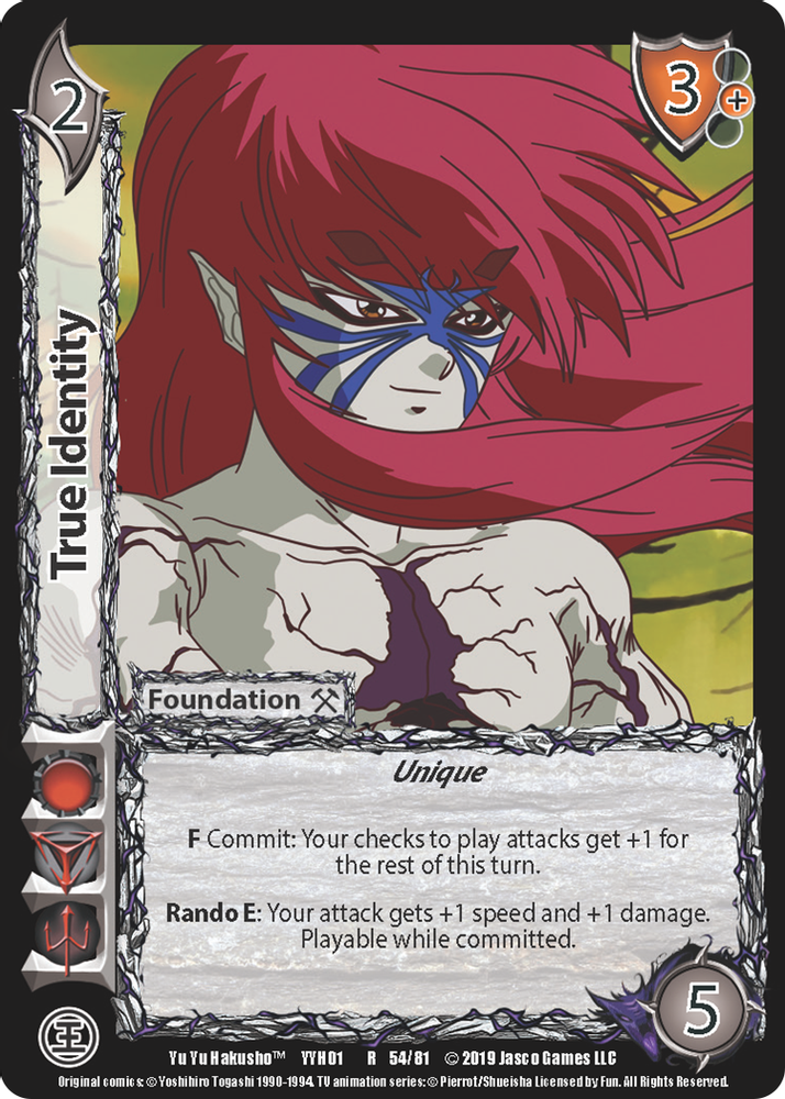 True Identity, Foil, front