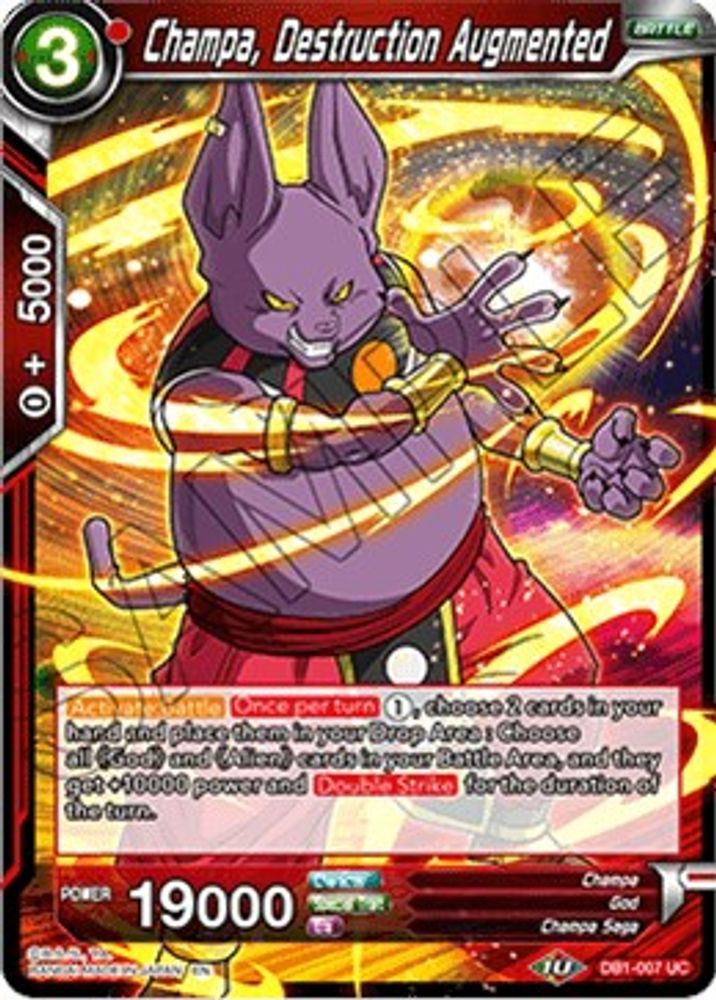 Champa, Destruction Augmented, Standard, front