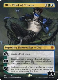 Oko, Thief of Crowns (Borderless), Throne of Eldraine