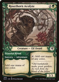 Rosethorn Acolyte (Showcase), Throne of Eldraine
