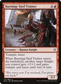 Burning-Yard Trainer, Throne of Eldraine