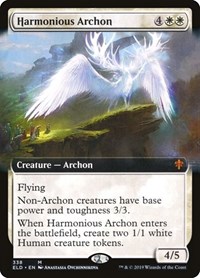Harmonious Archon (Extended Art), Throne of Eldraine