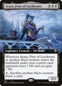 Ayara, First of Locthwain (Extended Art), Throne of Eldraine