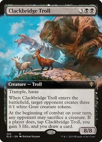 Clackbridge Troll (Extended Art), Throne of Eldraine