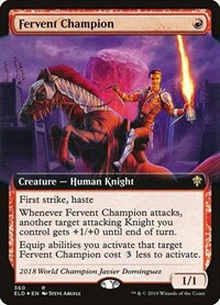 Fervent Champion (Extended Art), Throne of Eldraine