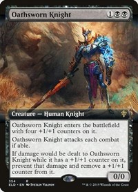 Oathsworn Knight (Extended Art), Throne of Eldraine