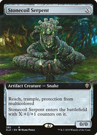 Stonecoil Serpent (Extended Art), Throne of Eldraine