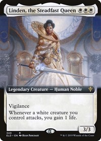 Linden, the Steadfast Queen (Extended Art), Throne of Eldraine