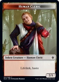 Human Cleric Token, Throne of Eldraine