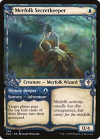Merfolk Secretkeeper (Showcase), Throne of Eldraine