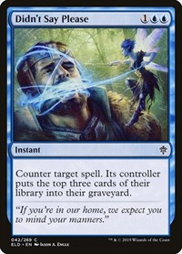 Didn't Say Please, Throne of Eldraine