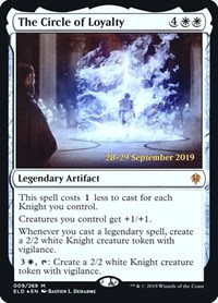 The Circle of Loyalty, Prerelease Cards