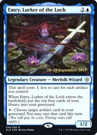 Emry, Lurker of the Loch, Prerelease Cards