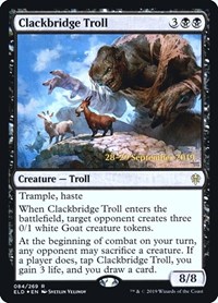 Clackbridge Troll, Prerelease Cards