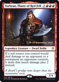 Torbran, Thane of Red Fell, Prerelease Cards