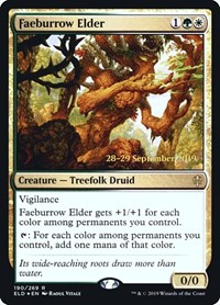 Faeburrow Elder, Prerelease Cards