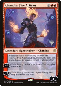 Chandra, Fire Artisan, Promo Pack: Throne of Eldraine