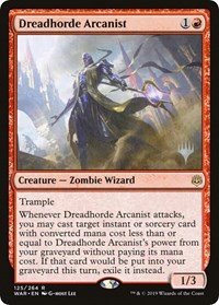 Dreadhorde Arcanist, Promo Pack: Throne of Eldraine