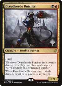 Dreadhorde Butcher, Promo Pack: Throne of Eldraine