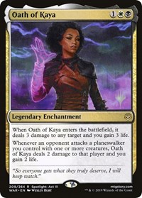 Oath of Kaya, Promo Pack: Throne of Eldraine