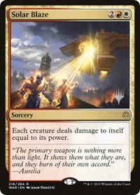 Solar Blaze, Promo Pack: Throne of Eldraine
