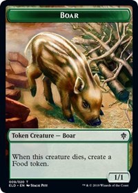 Boar // Food (015) Double-Sided Token