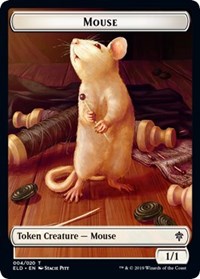 Mouse // Food (017) Double-Sided Token, Throne of Eldraine
