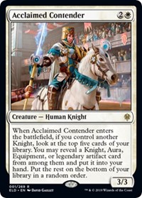 Acclaimed Contender, Promo Pack: Throne of Eldraine