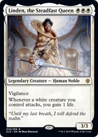 Linden, the Steadfast Queen, Promo Pack: Throne of Eldraine