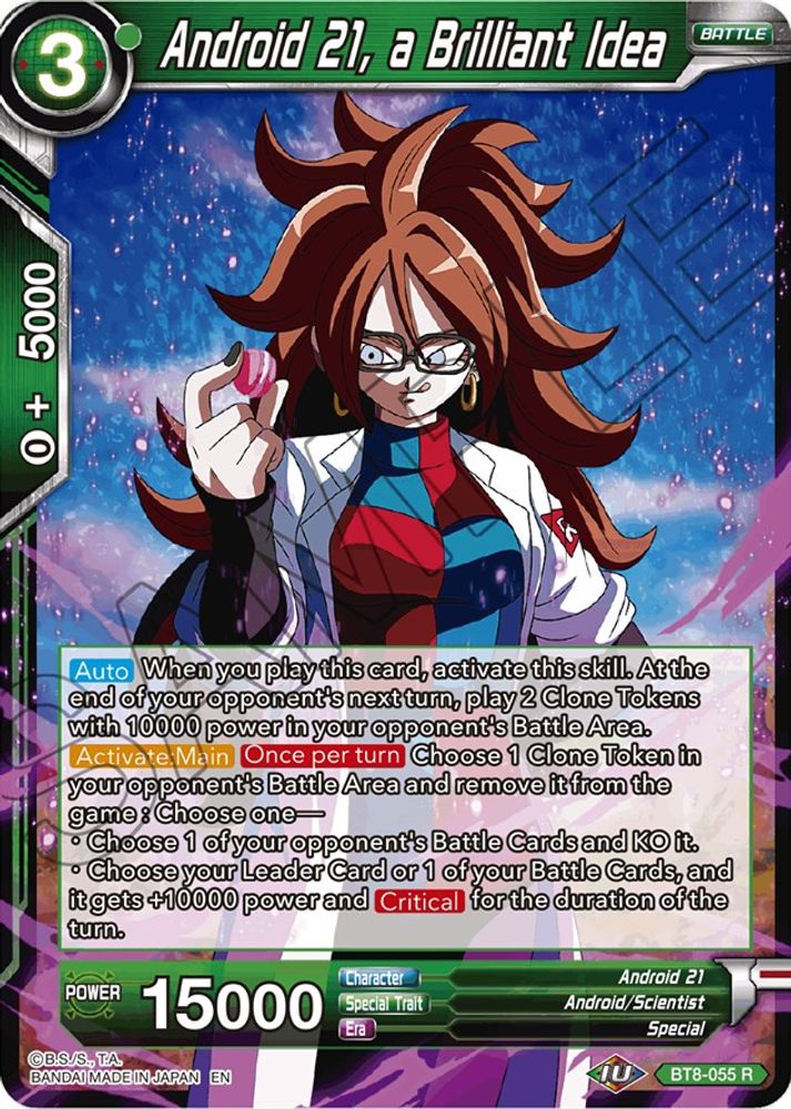 Android 21, a Brilliant Idea, Standard, front