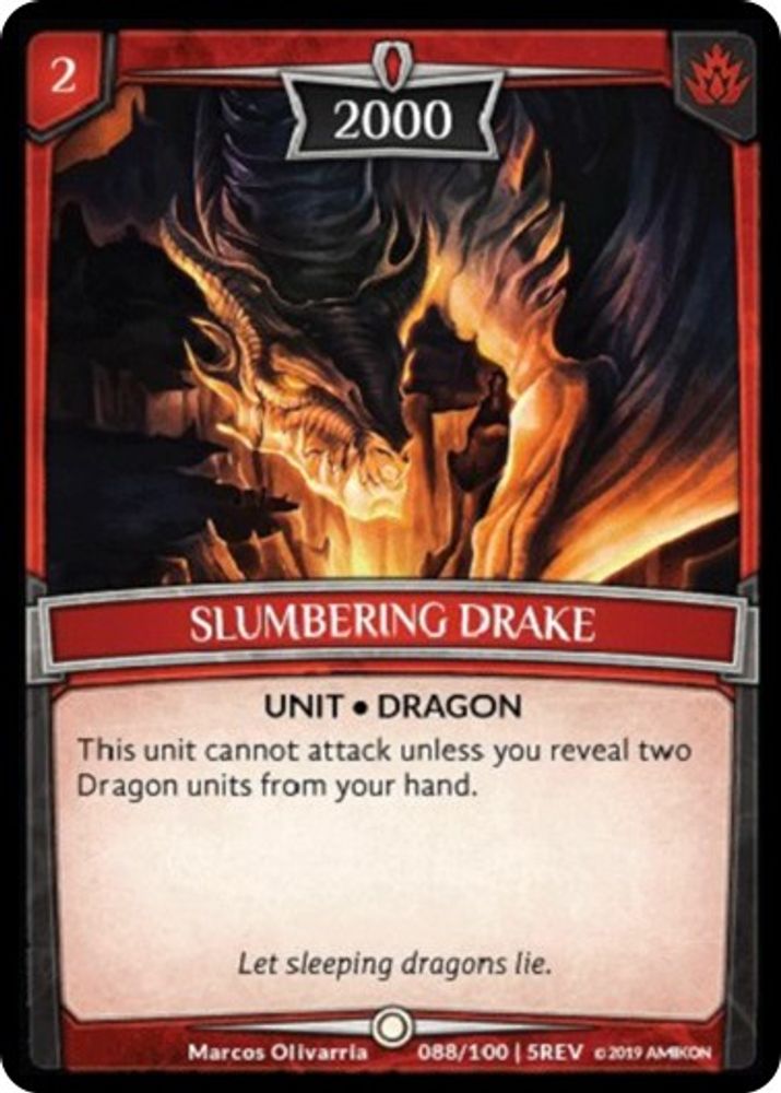 Slumbering Drake, Standard, front