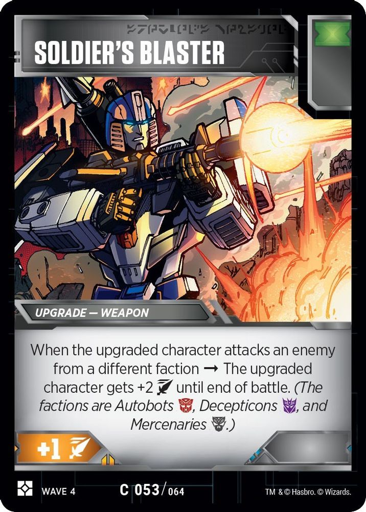 Soldier's Blaster, Standard, front