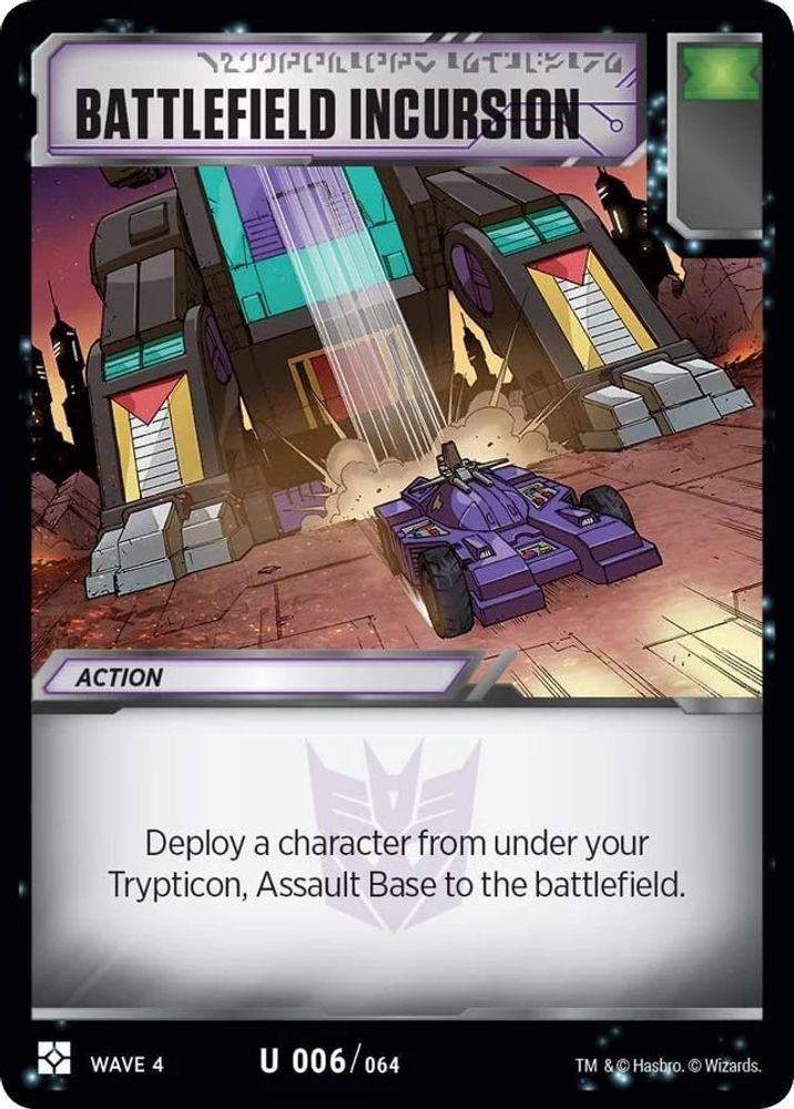 Battlefield Incursion, Standard, front