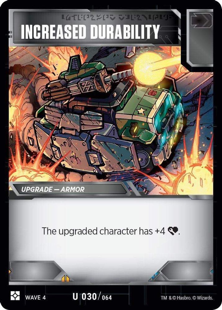 Increased Durability, Standard, front