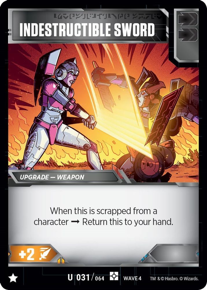 Indestructible Sword, Standard, front