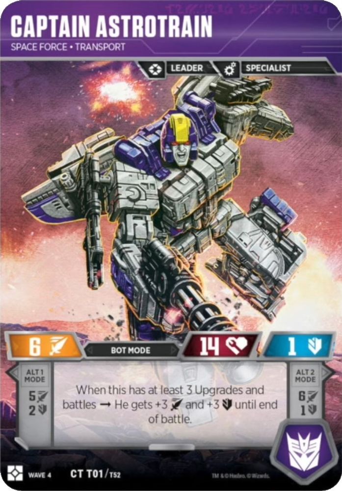 Captain Astrotrain - Space Force Transport, Foil, front