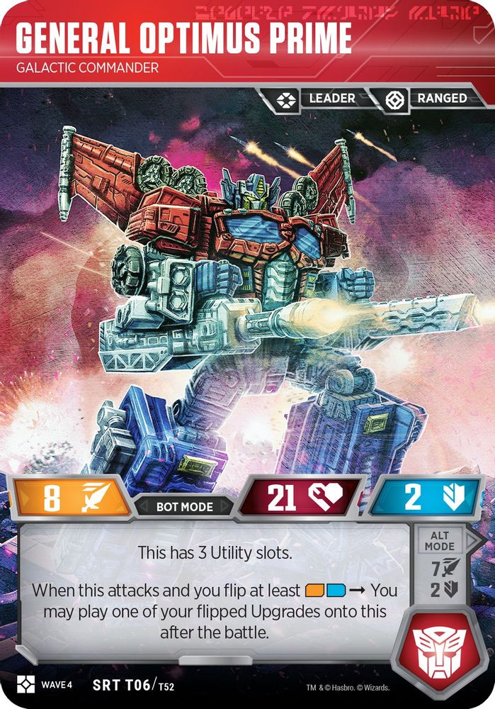 General Optimus Prime - Galactic Commander, Foil, front