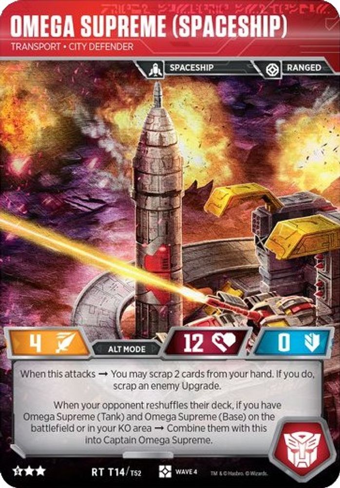 Omega Supreme (Spaceship) - Transport City Defender, Foil, front