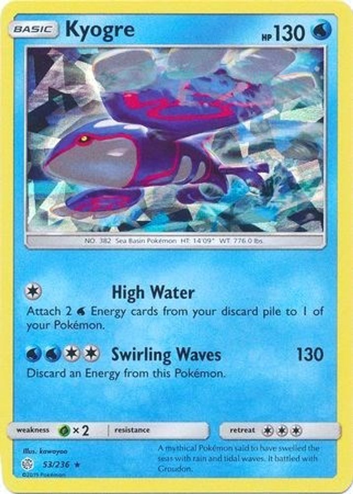 Kyogre - 53/236 (Cracked Ice Holo)