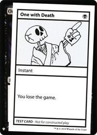 One With Death, Mystery Booster: Convention Edition Exclusives