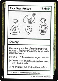 Pick Your Poison, Mystery Booster: Convention Edition Exclusives